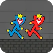 Red and Blue Stickman Huggy 2