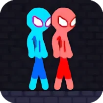 Red and Blue Stickman Rope