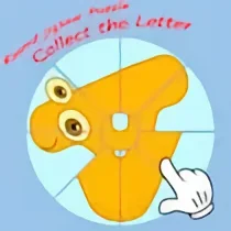 Round jigsaw Puzzle - Collect the Letter