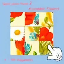 Square jigsaw Puzzle 2 - Assemble Flowers