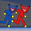 Stickman Huggy Party Duo