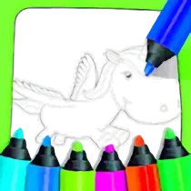 Unicorn Coloring For Kids